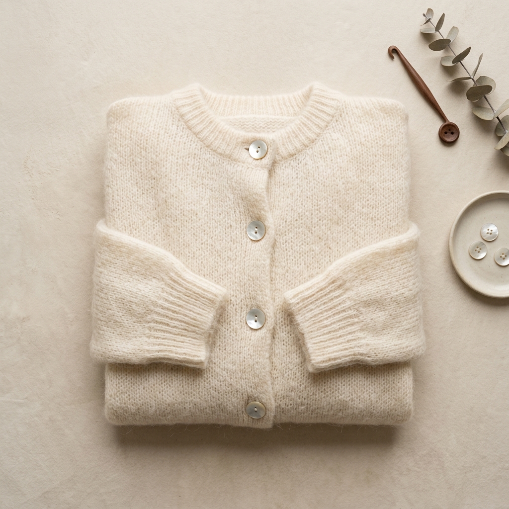 Sézane Gaspard Mohair Cardigan Knit